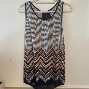 Chevron tank top size medium